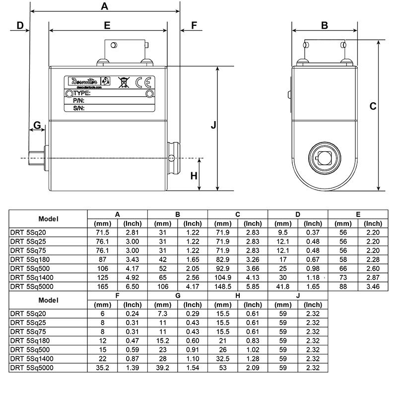 DRT 5 Sq 20 product photo